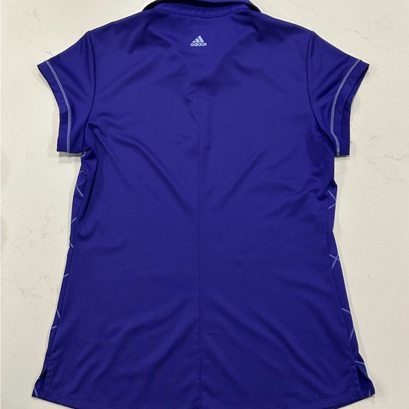 Adidas Purple S/S Golf Polo Shirt - Picture 2 of 4